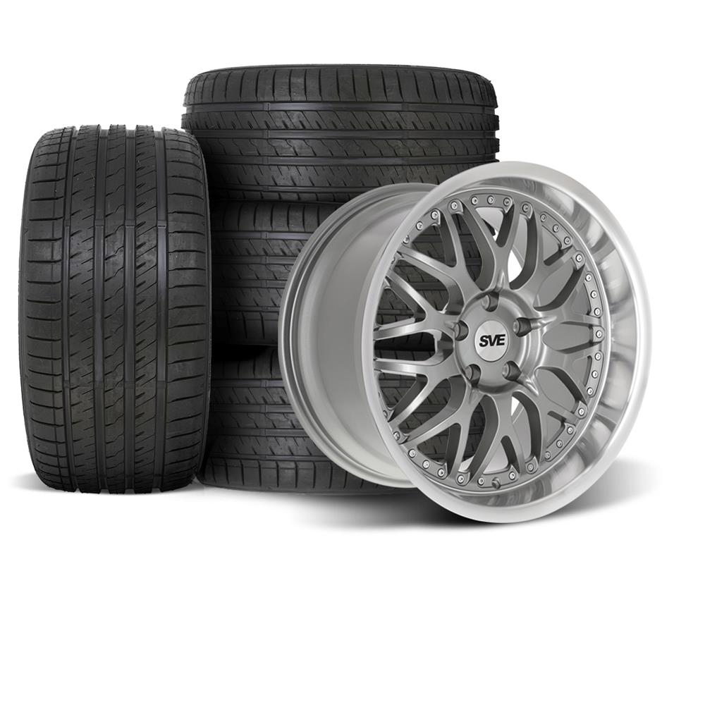 1994-04 Mustang SVE Series 3 Wheel & Sumitomo Tire Kit - 18x9/10 - Gun Metal