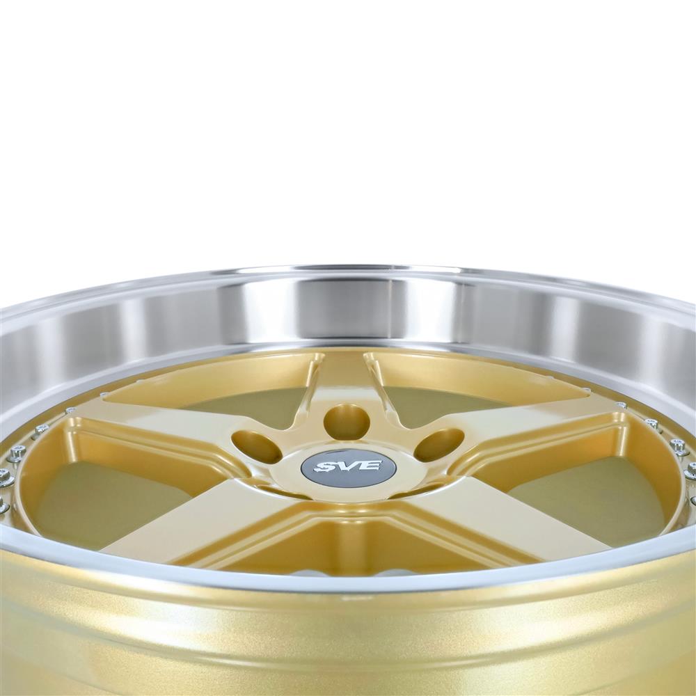 1994-04 Mustang SVE Series 4 Wheel & Kenda Tire Kit - 18x9/10  - Gloss Gold
