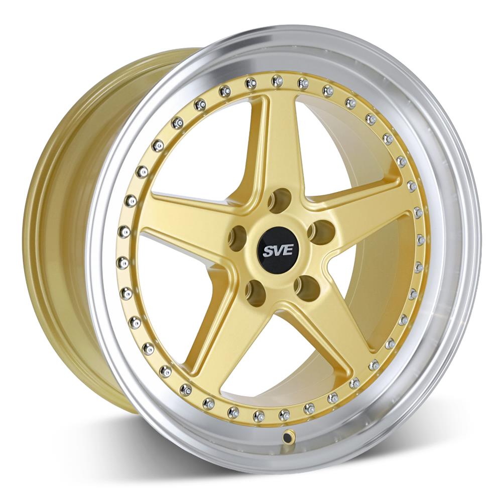 1994-04 Mustang SVE Series 4 Wheel & Kenda Tire Kit - 18x9/10  - Gloss Gold