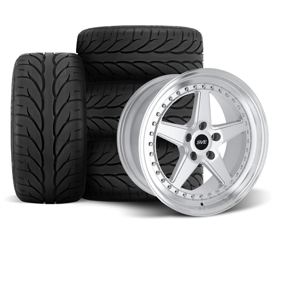 SVE Mustang Series 4 Wheel & Kenda Tire Kit - 18x9/10 - Gloss