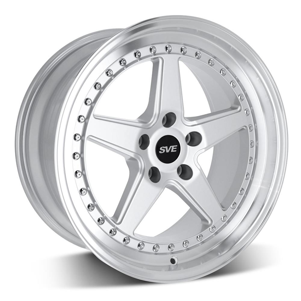 1994-04 Mustang SVE Series 4 Wheel Kit - 18x9/10  - Gloss Silver