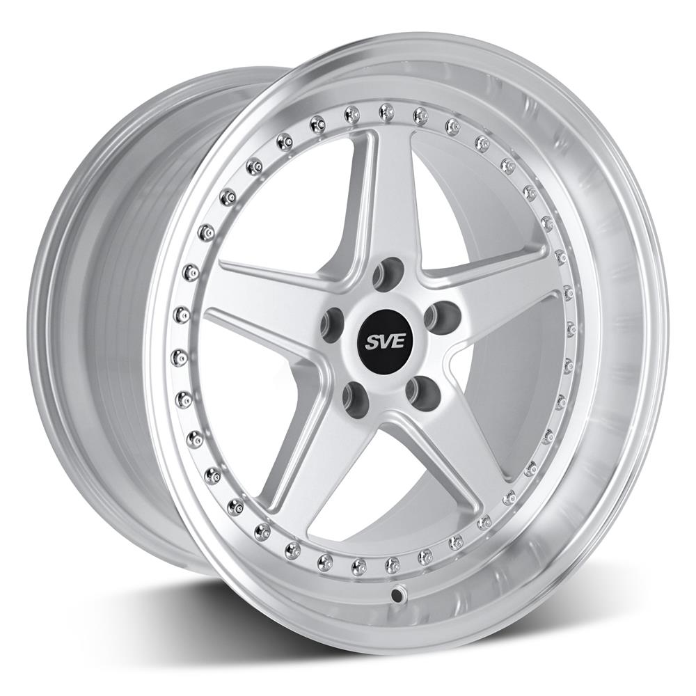 1994-04 Mustang SVE Series 4 Wheel Kit - 18x9/10  - Gloss Silver