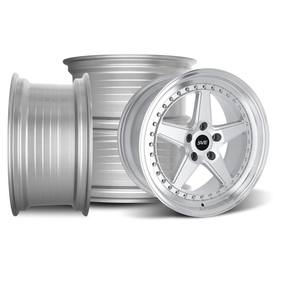 SVE Mustang Series 4 Wheel Kit - 18x9/10 - Gloss Silver (94-04)