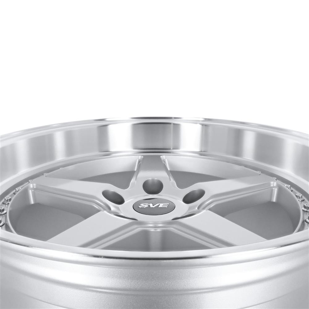 1994-04 Mustang SVE Series 4 Wheel & Sumitomo Tire Kit - 18x9/10  - Gloss Silver