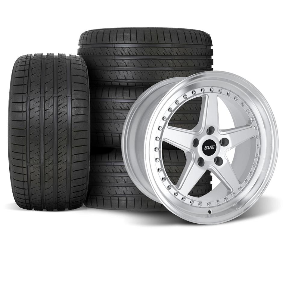 SVE Mustang Series 4 Wheel & Sumitomo Tire Kit - 18x9/10 - Gloss