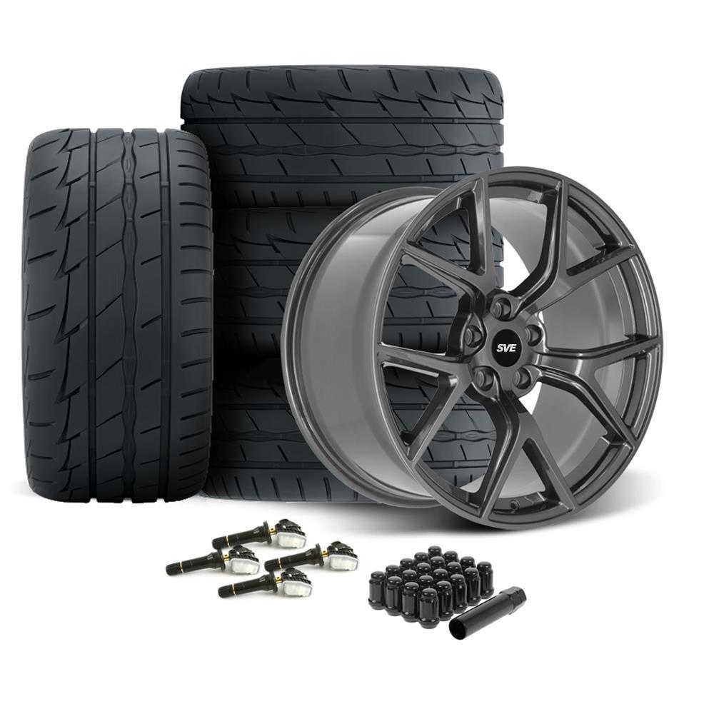 SVE Mustang SP2 Wheel & Firestone Tire Kit - 19x10 - Graphite (15-23)