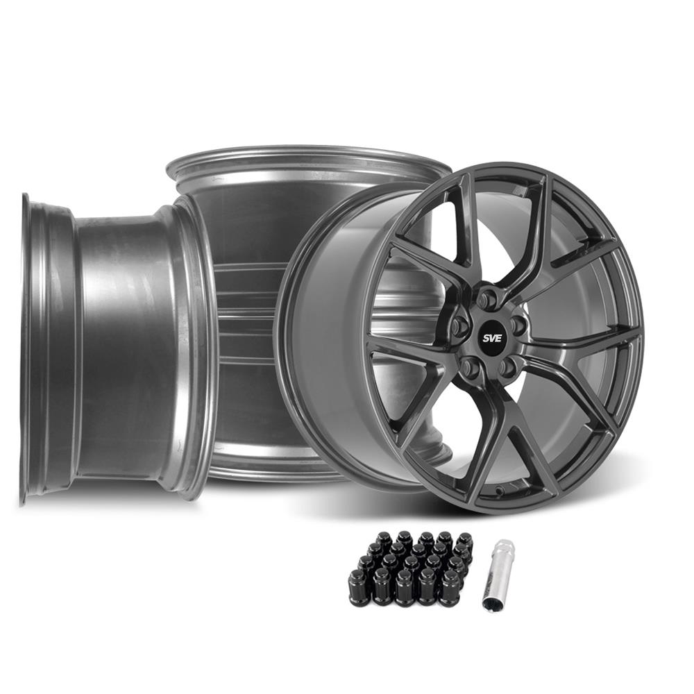 SVE Mustang SP2 Wheel Kit - 19x10 - Gloss Graphite (15-26)