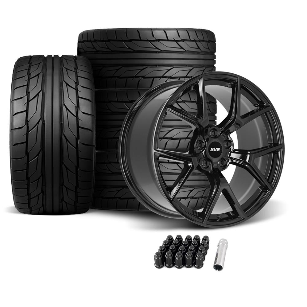 Mustang SVE SP2 Wheel & Nitto Tire Kit - 19x10 - Gloss Black | 05-14