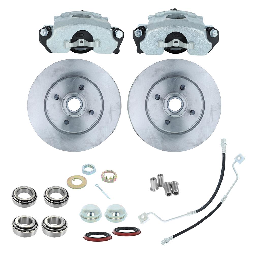 1987-93 Mustang SVE SVO Style Front Brake Kit - 4 Lug  w/ Stock Rotors 5.0