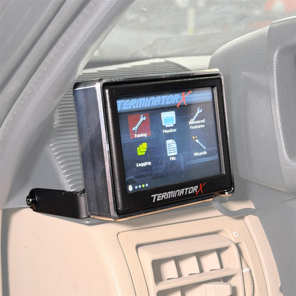 1987-93 Mustang SVE Aluminum Mount For Holley Terminator X 3.5" Touchscreen