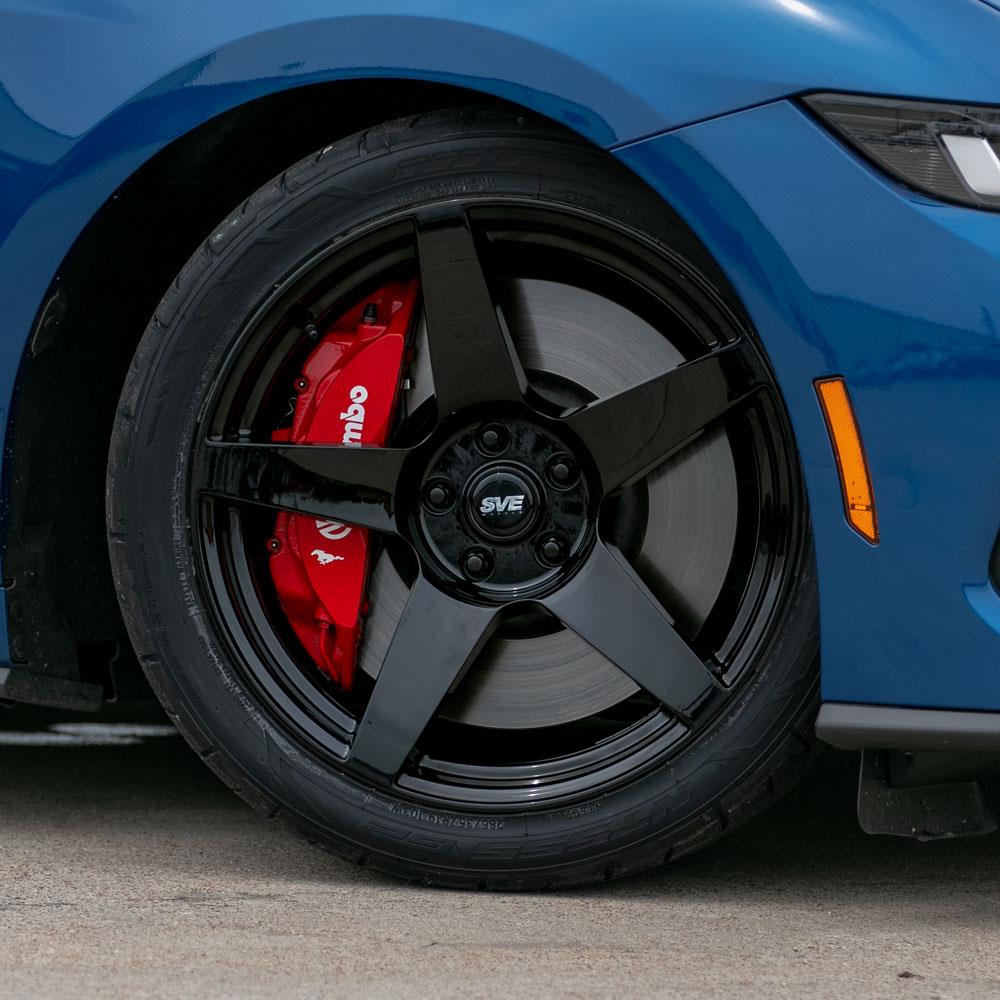 2024-26 Mustang SVE R355 Wheel & Nitto NT05 Tire Kit - 19x10/11  - Gloss Black