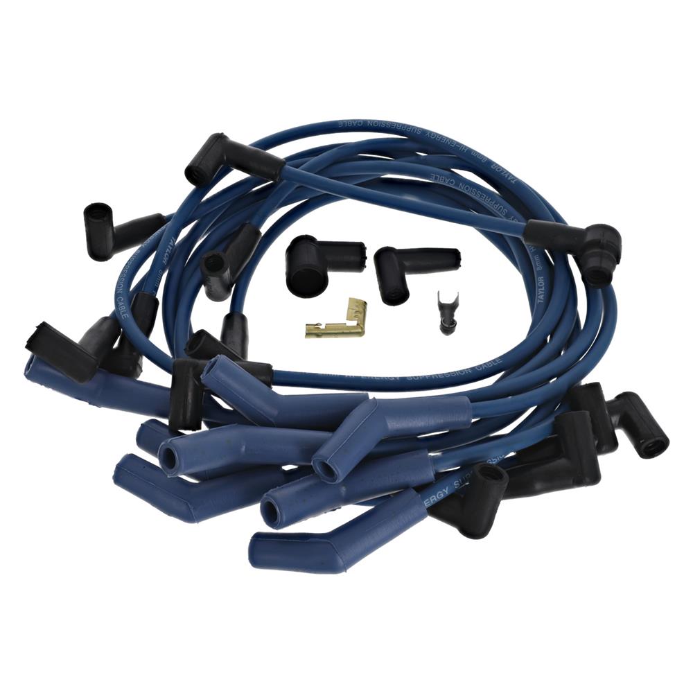 1986-93 Mustang Taylor High Energy Spark Plug Wires Blue 5.0/5.8