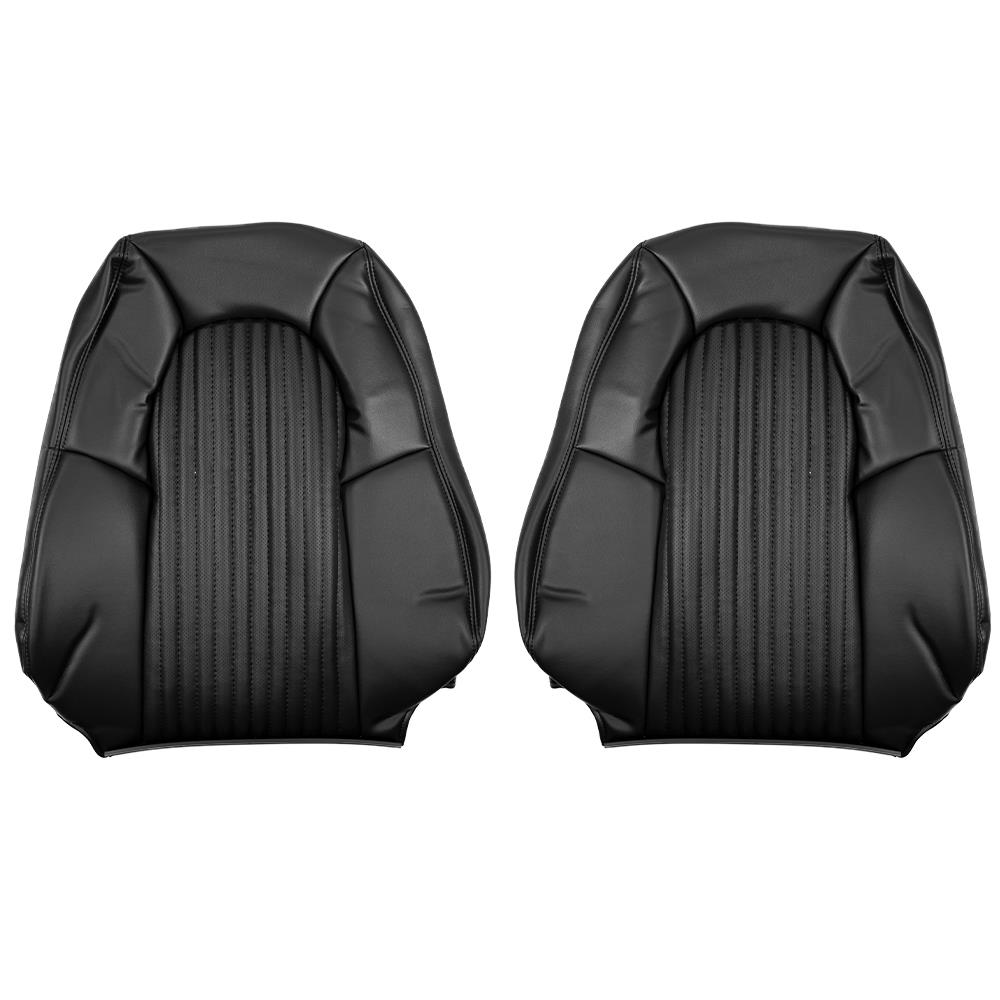 2001 Mustang TMI Bullitt Front Vinyl Seat Upholstery  - Dark Charcoal Coupe/Convertible