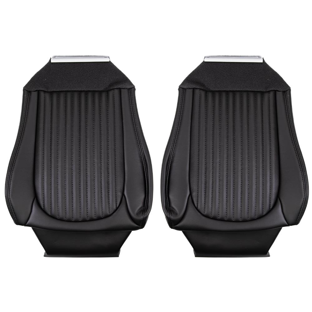 2001 Mustang TMI Bullitt Front Vinyl Seat Upholstery  - Dark Charcoal Coupe/Convertible