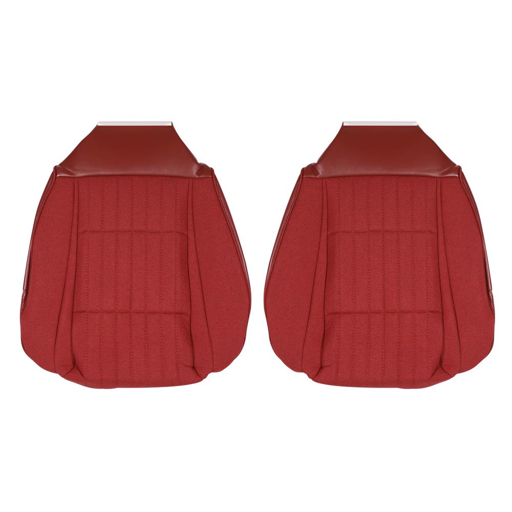 1990-91 Mustang Acme Sport Seat Cloth Upholstery Kit  - Scarlet Red Coupe