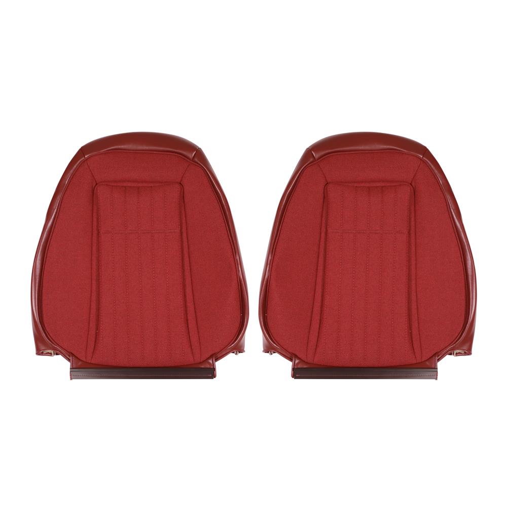 1990-91 Mustang Acme Sport Seat Cloth Upholstery Kit  - Scarlet Red Coupe
