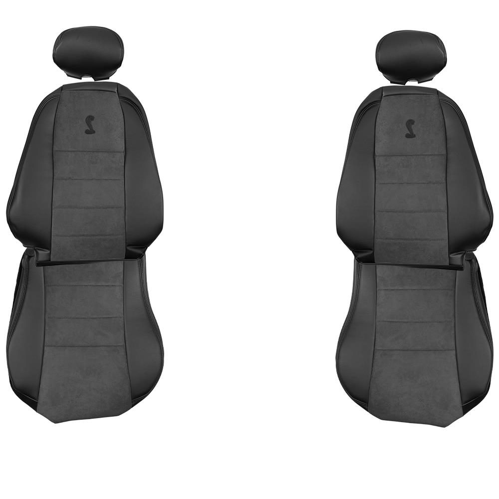 thumbnail image 2 of Seat Armour 2-Piece Front Seat Covers For Ford Mustang Cobra - Black Terry Cloth 2 of 5