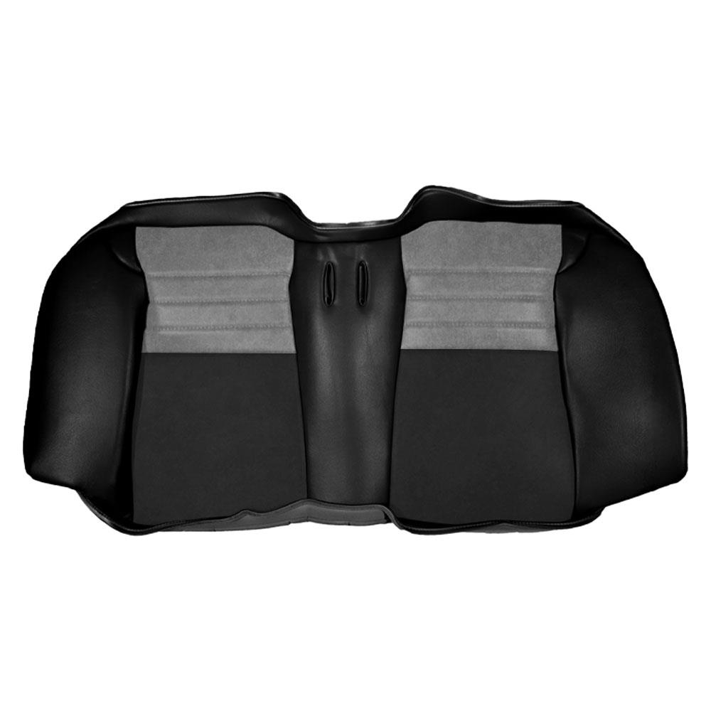 2001 Mustang Coupe TMI Cobra Seat Upholstery - Leather - Dark Charcoal w/ Graphite Inserts