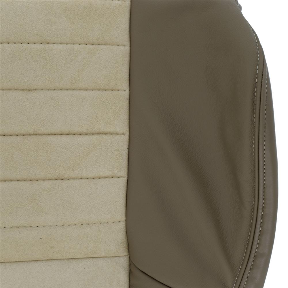 2001 Mustang TMI Cobra Leather Seat Upholstery Kit - Dark Parchment/Medium Parchment Coupe