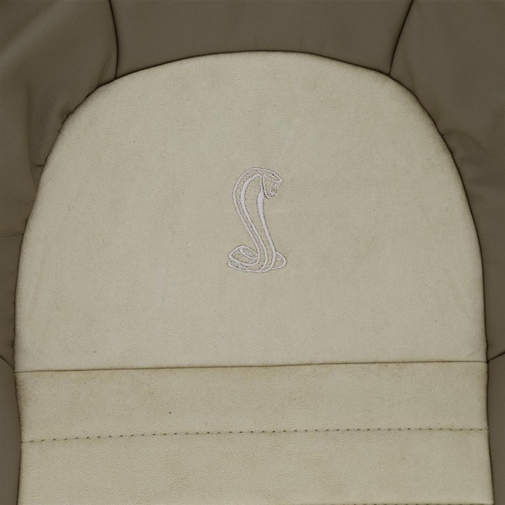 2001 Mustang TMI Cobra Leather Seat Upholstery Kit - Dark Parchment/Medium Parchment Coupe