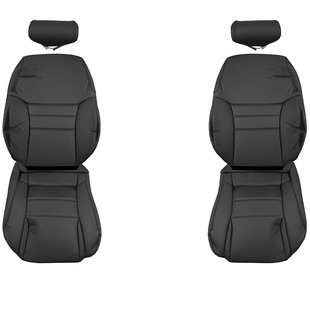 1997 Mustang TMI Front Sport Seat Vinyl Upholstery  - Black Coupe/Convertible