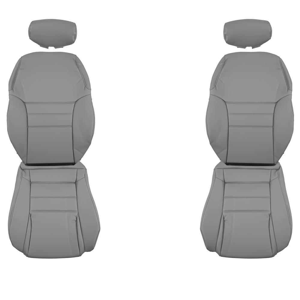 1994-95 Mustang TMI Front Sport Seat Vinyl Upholstery  - Opal Gray Coupe/Convertible
