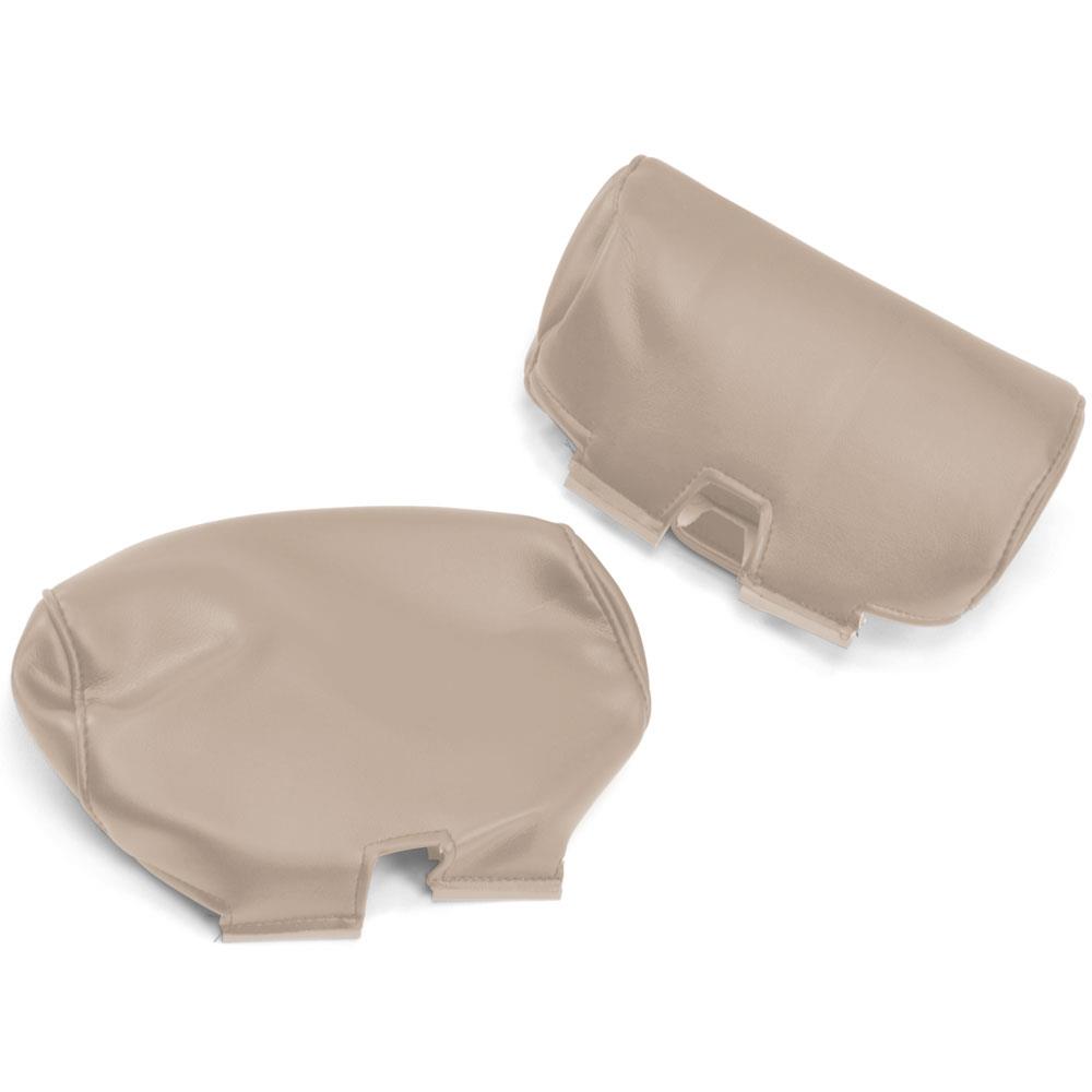 1999-2004 Mustang TMI Large Headrest Pair Medium Parchment Tan