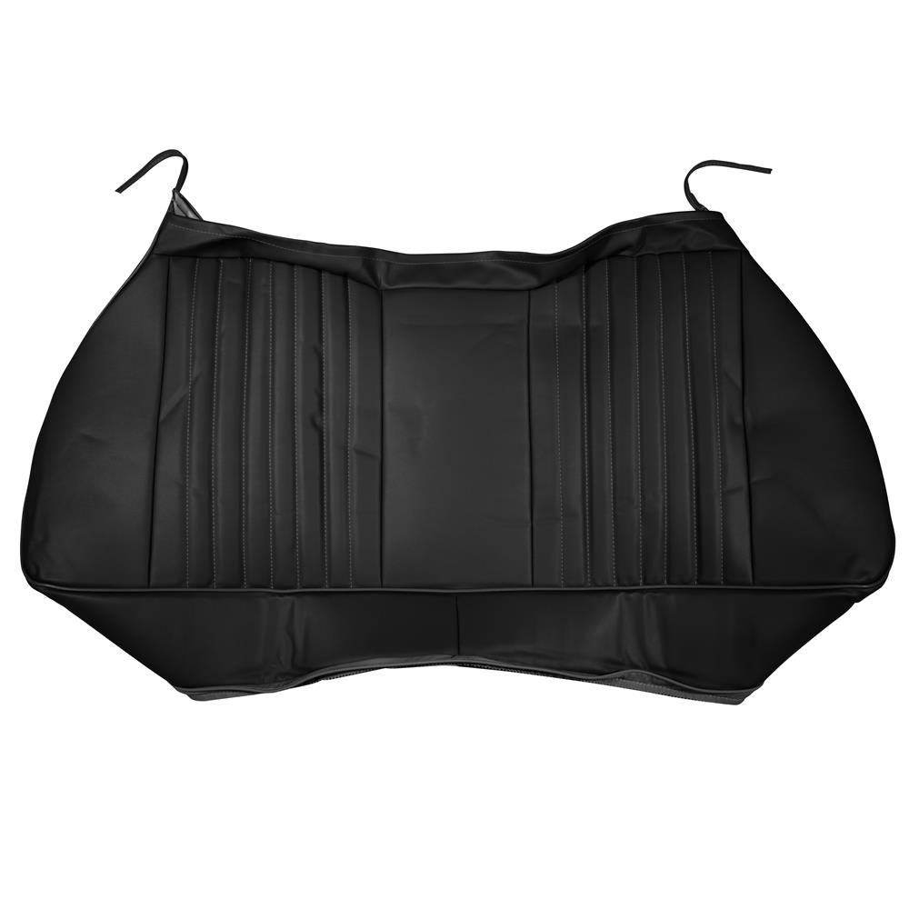 1990-91 Mustang TMI Sport Seat Leather Upholstery Kit  - Black Convertible