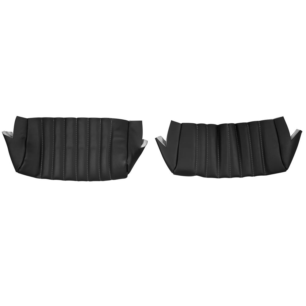 1990-91 Mustang TMI Sport Seat Leather Upholstery Kit  - Black Convertible
