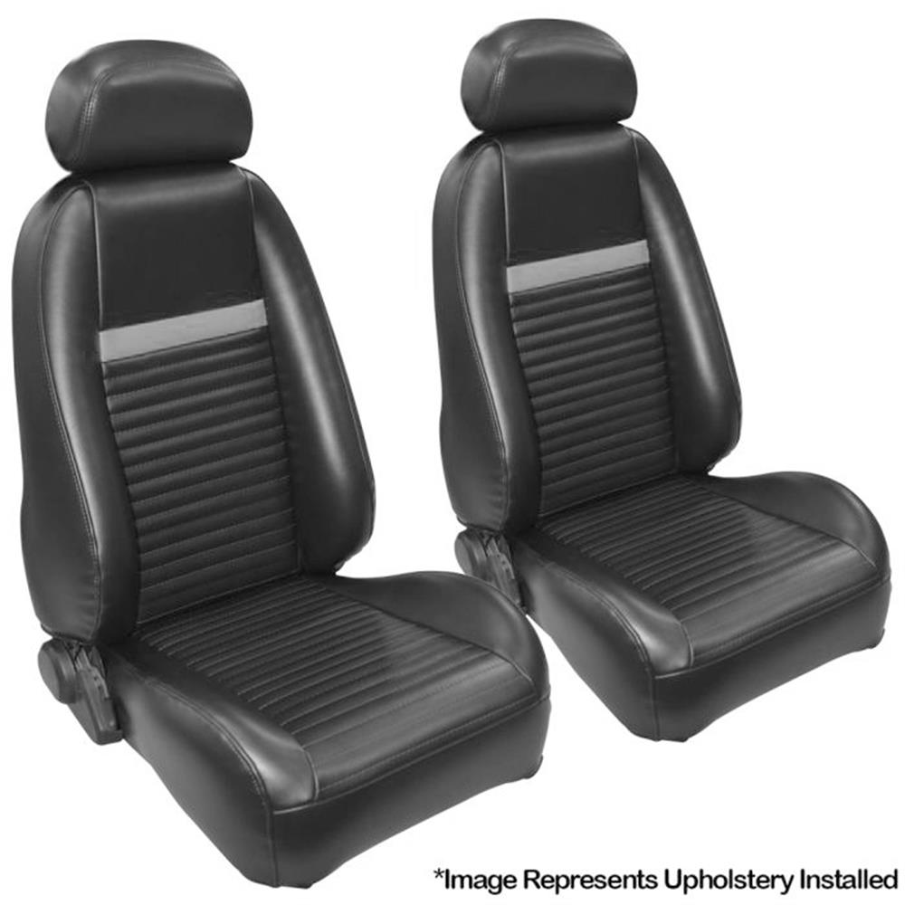 2003-2004 Mustang TMI Mach 1 Front Seat Upholstery - Vinyl - Dark Charcoal