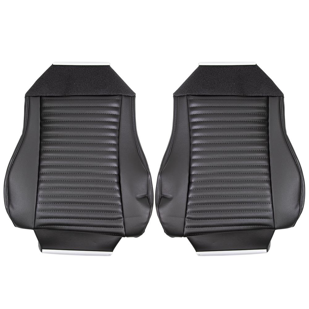 2003-2004 Mustang TMI Mach 1 Front Seat Upholstery - Vinyl - Dark Charcoal