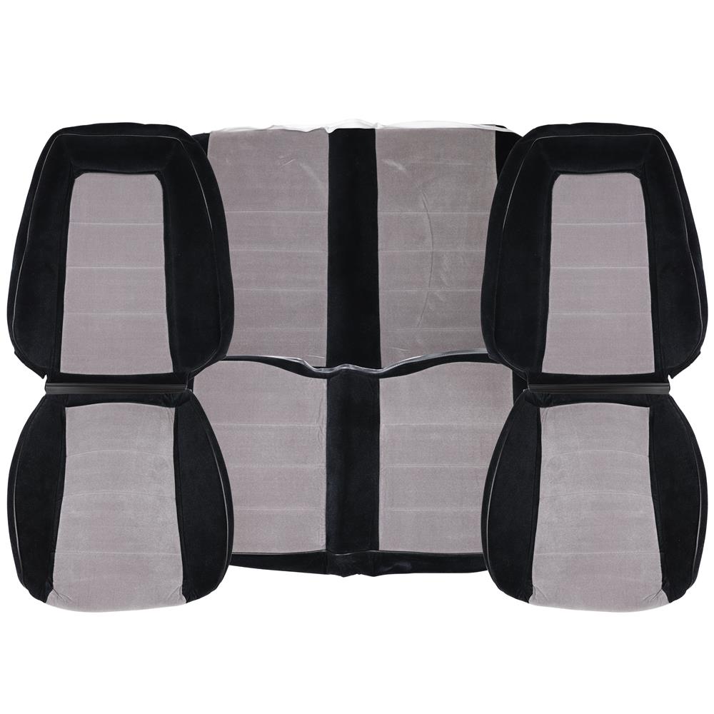 1983 Mustang TMI Sport Seat Cloth Upholstery Kit  - Black Convertible