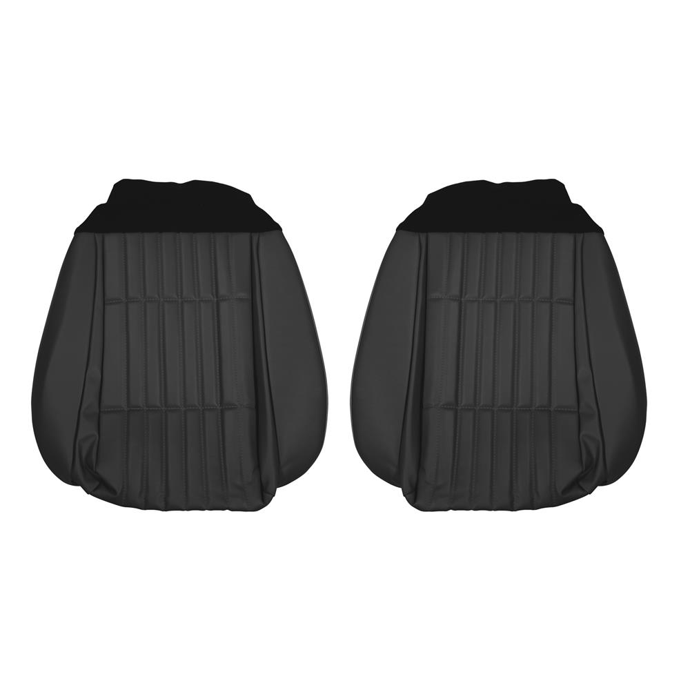 1992-93 Mustang TMI Sport Seat Upholstery - Leather  - Black Convertible