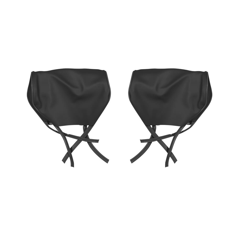 1992-93 Mustang TMI Sport Seat Upholstery - Leather  - Black Convertible