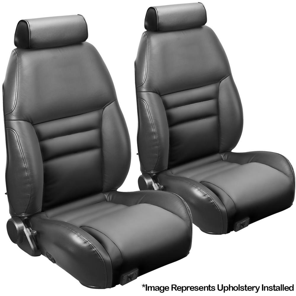 1997 Mustang TMI Sport Seat Vinyl Upholstery Kit  - Black Coupe