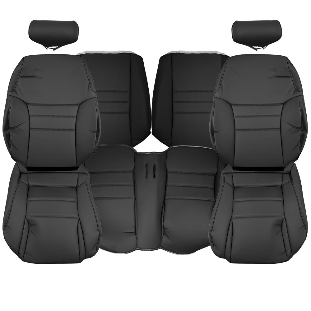 1997 Mustang TMI Sport Seat Vinyl Upholstery Kit  - Black Coupe