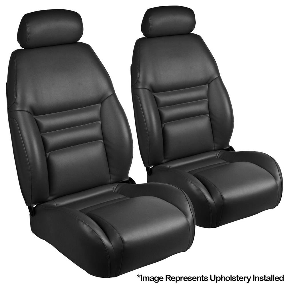 1994-96 Mustang TMI Sport Seat Vinyl Upholstery Kit  - Black Coupe