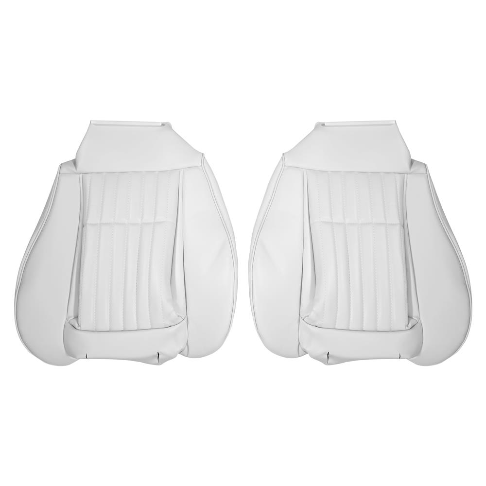 1990-91 Mustang TMI Sport Seat Leather Upholstery Kit  - Oxford White Convertible