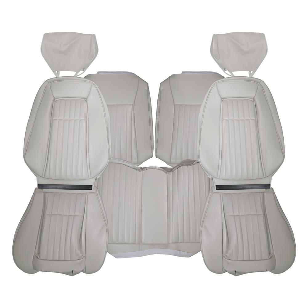 1992 Mustang TMI Sport Seat Upholstery - Leather  - Titanium Gray Hatchback