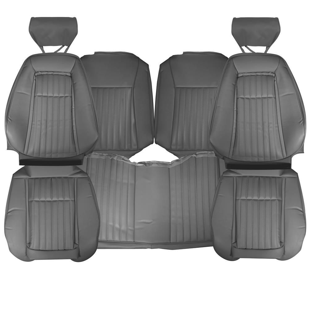 1993 Mustang TMI Sport Seat Upholstery - Leather  - Opal Gray Hatchback