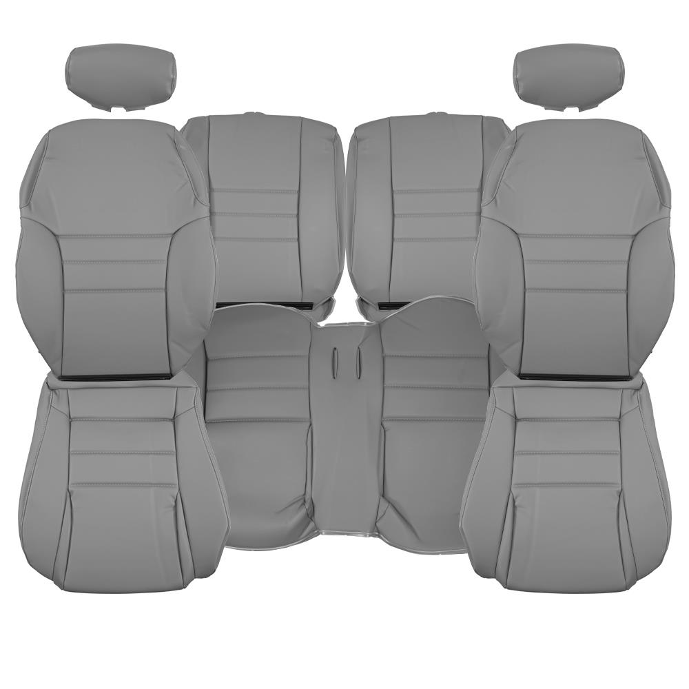 1994-95 Mustang TMI Sport Seat Vinyl Upholstery Kit - Opal Gray Coupe