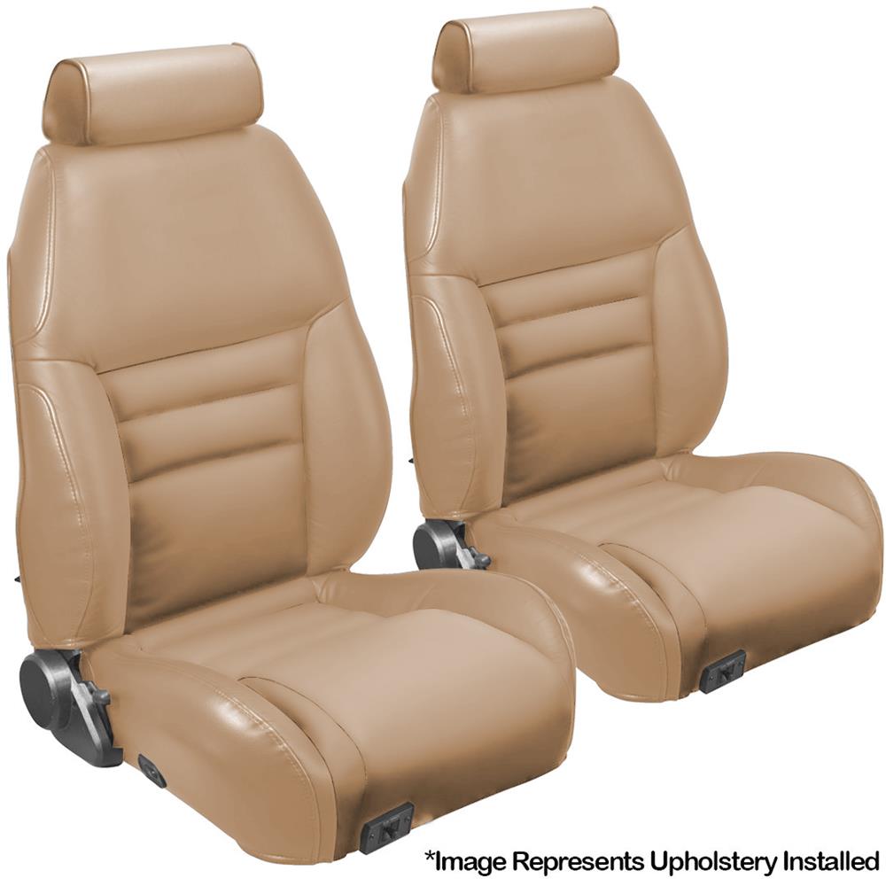 1997 Mustang TMI Sport Seat Vinyl Upholstery Kit  - Saddle Tan Coupe