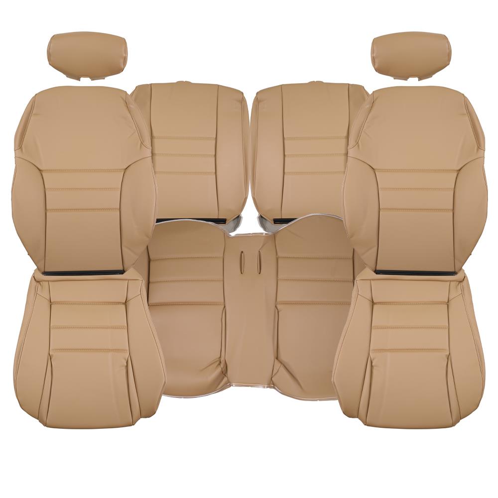 1994-96 Mustang TMI Sport Seat Vinyl Upholstery Kit  - Saddle Tan Coupe