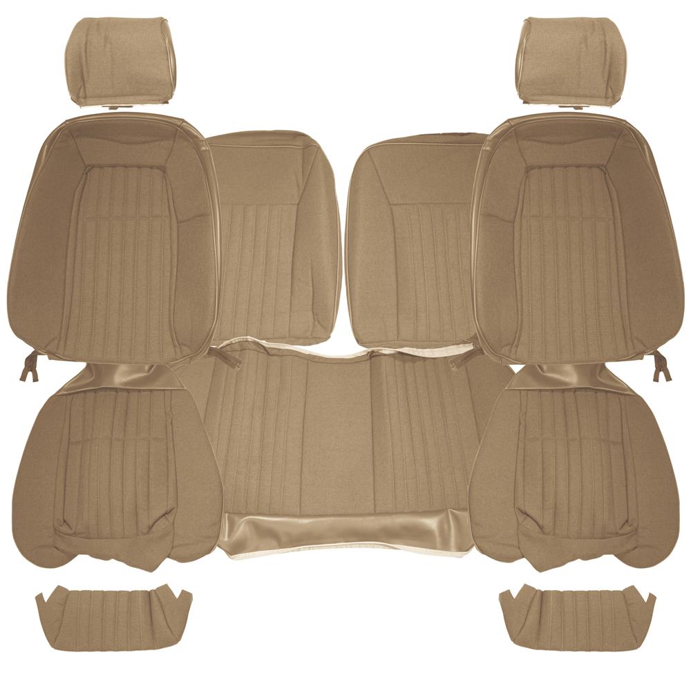 1987-89 Mustang Acme Sport Seat Cloth Upholstery Kit  - Sand Beige Hatchback