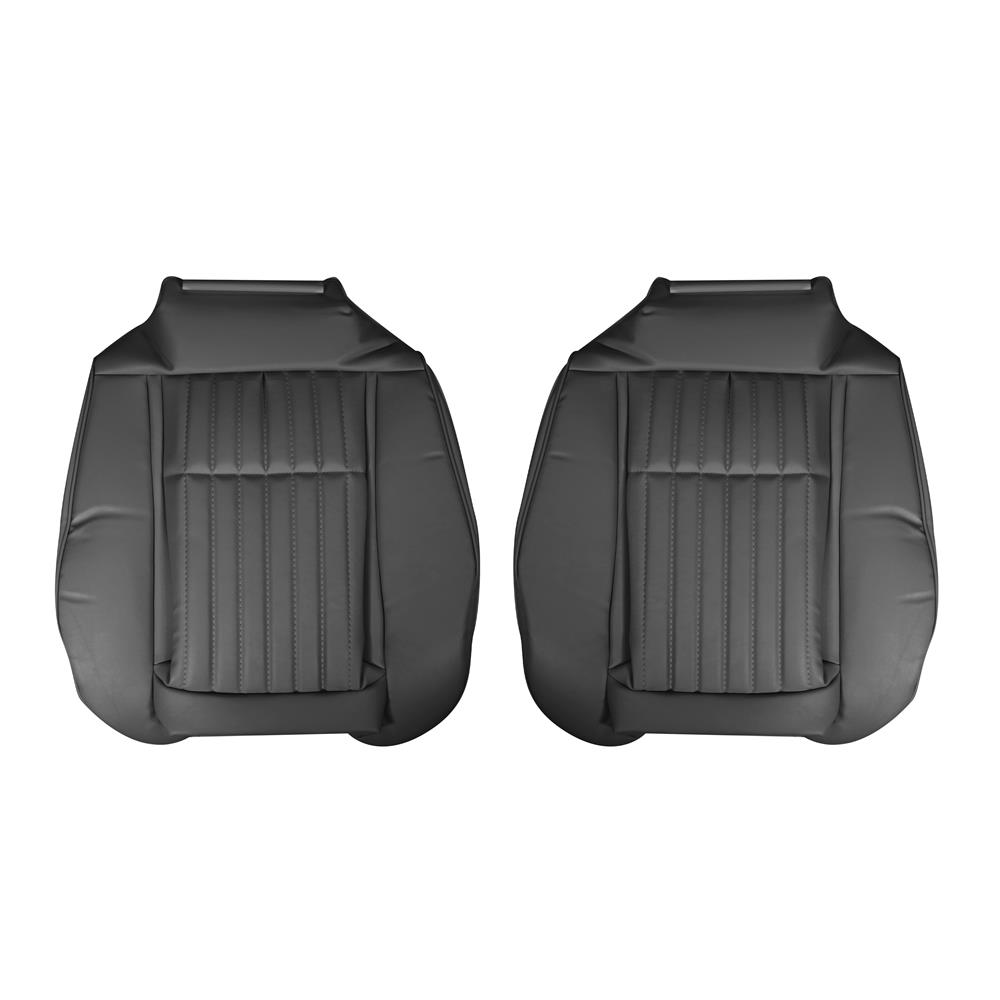 1987-89 Mustang TMI Sport Seat Vinyl Upholstery Kit  - Smoke Gray Convertible