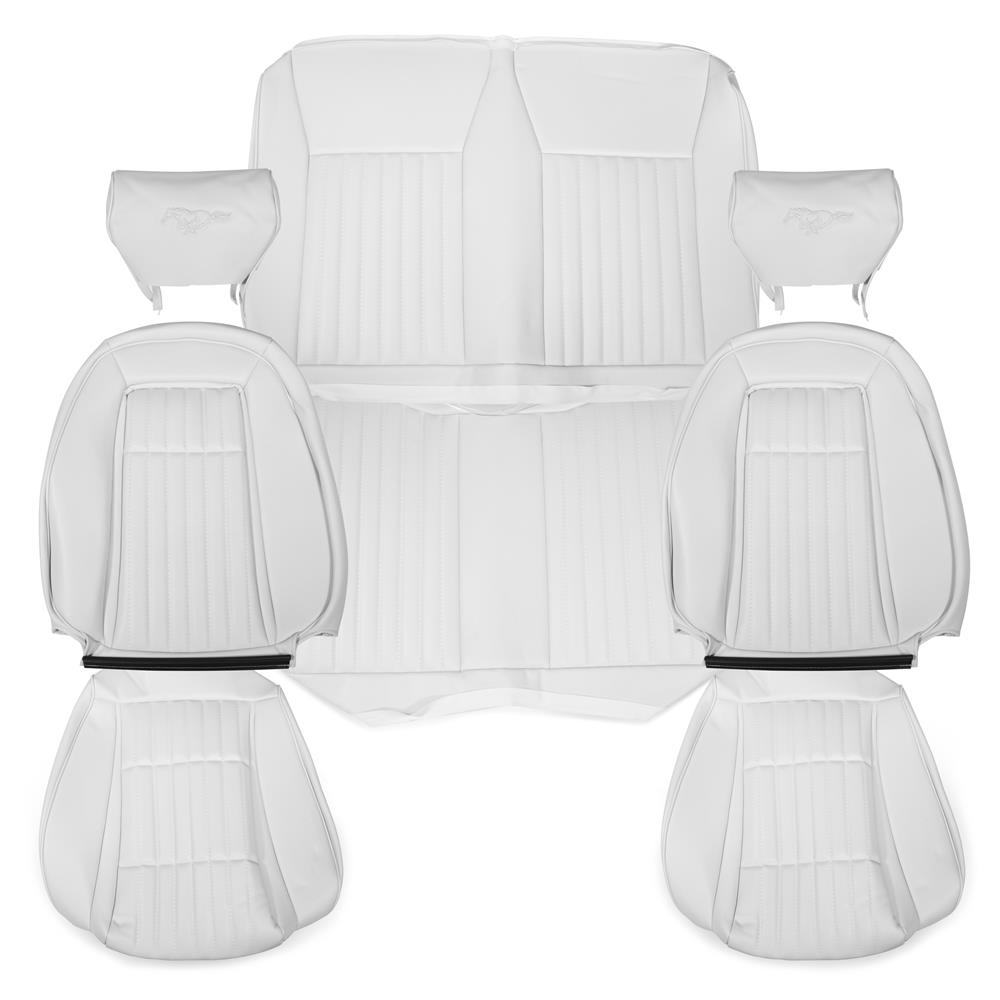 1993 Mustang TMI Sport Seat Upholstery - Vinyl  - Oxford White Limited Edition Convertible