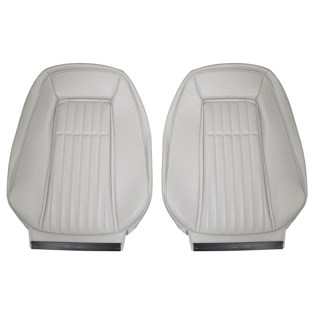 1990-91 Mustang TMI Sport Seat Vinyl Upholstery Kit  - Titanium Gray Hatchback