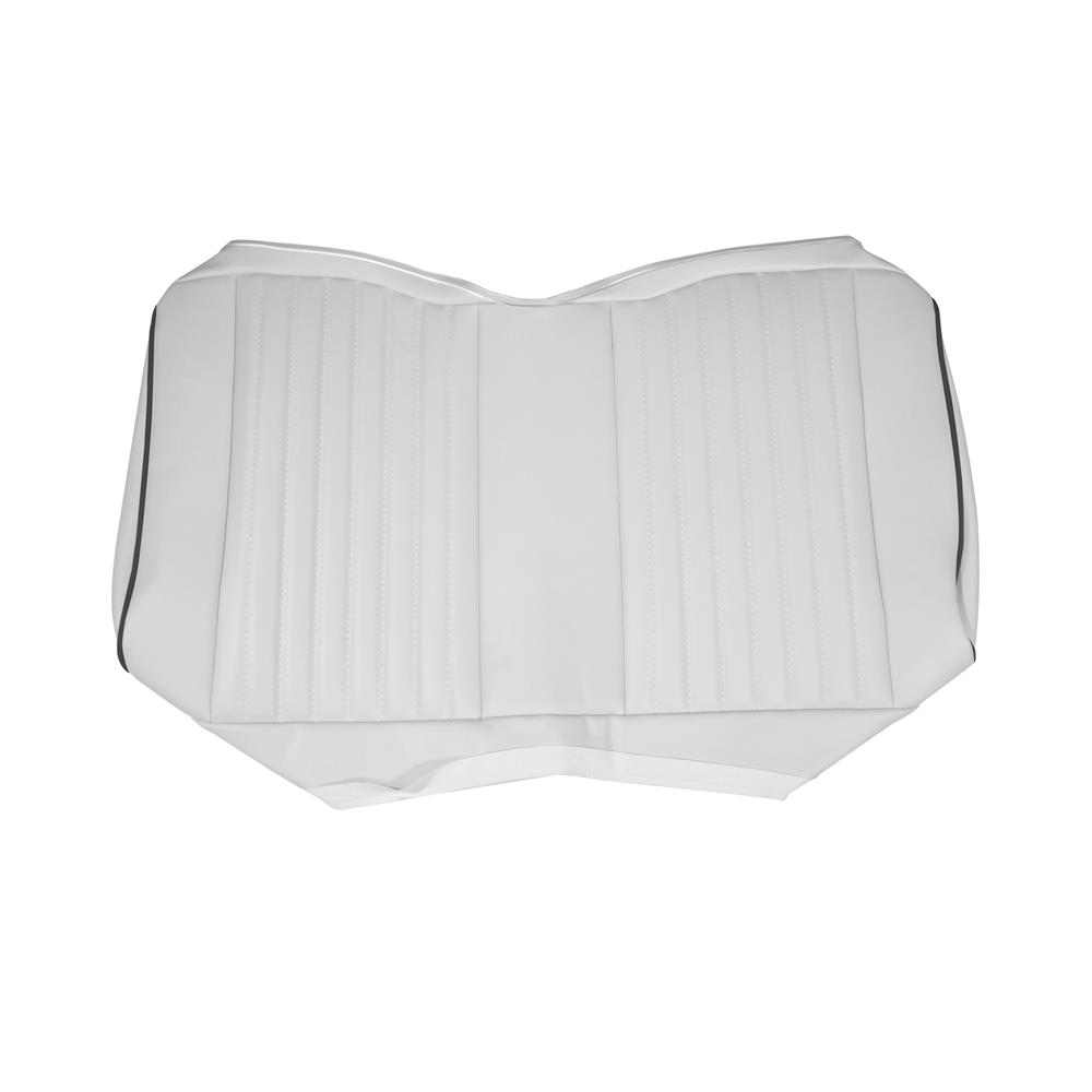 1992 Mustang TMI Sport Seat Upholstery - Leather  - Oxford White w/ Black Piping Special Edition Convertible