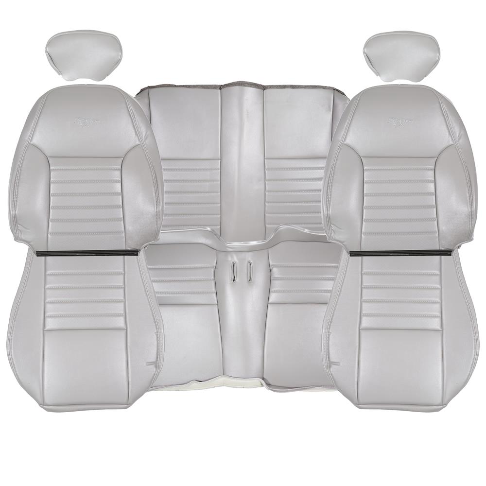 1999-2004 Mustang Convertible TMI Sport Seat Upholstery - Vinyl - Medium Graphite