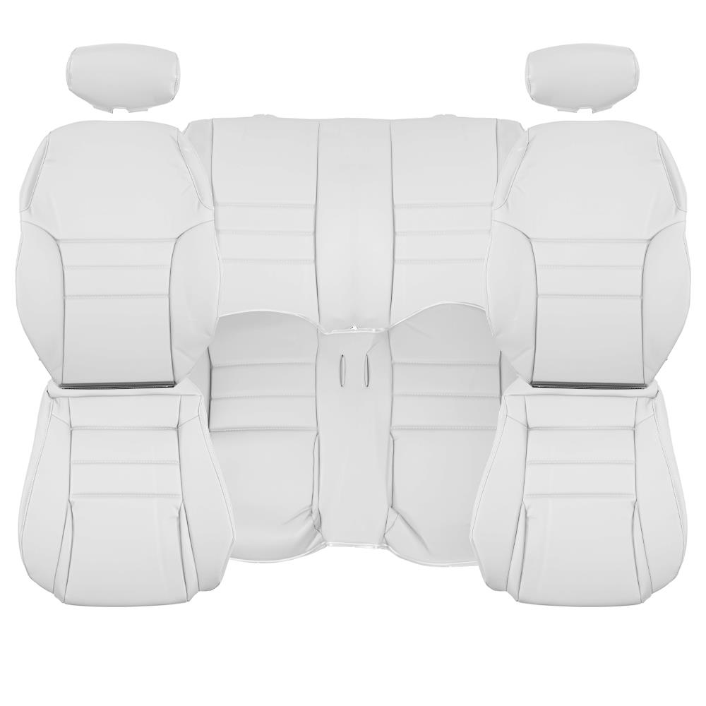 1994-96 Mustang TMI Sport Seat Vinyl Upholstery Kit  - Oxford White Convertible